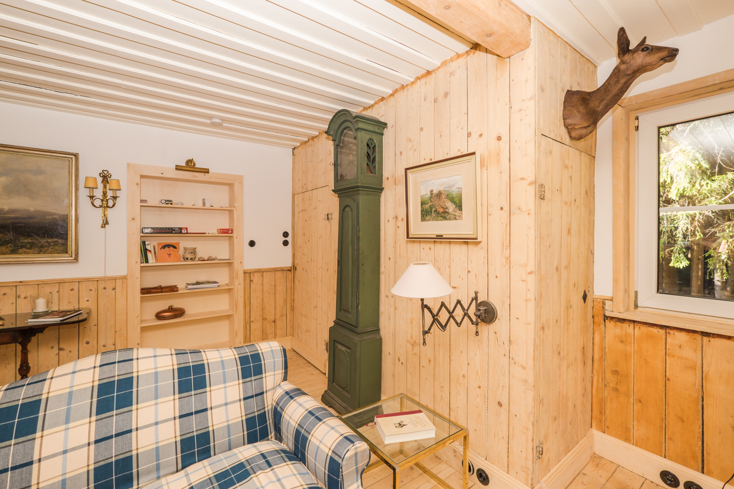 Carlshaus Harz Ferienhaus Brocken Wohnzimmer Uhr